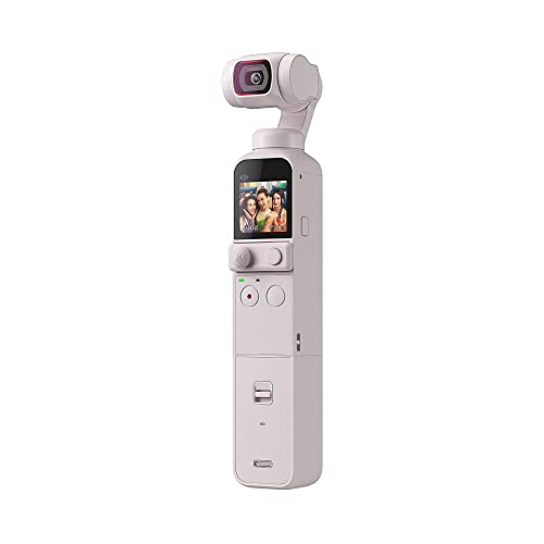 DJI Pocket 2 Exclusive Combo (Sunset White) - كاميرا فيديو بحجم الجيب ، 3 محاور بمحرك ، مسجل فيديو 4K ، صورة 64 ميجابكسل ، ActiveTrack 3.0 ، YouTube TikTok Video ، لأجهزة Android و iPhone DJI Pocket 2 Exclusive Combo (Sunset White) - كاميرا فيديو بحجم الجيب ، 3 محاور بمحرك ، مسجل فيديو 4K ، صورة 64 ميجابكسل ، ActiveTrack 3.0 ، YouTube TikTok Video ، لأجهزة Android و iPhone