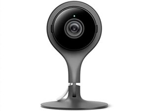 Google Nest Cam Indoor - الجيل الأول - كاميرا داخلية سلكية - تحكم بهاتفك واحصل على تنبيهات للهاتف المحمول - كاميرا مراقبة مع فيديو مباشر 24/7 ورؤية ليلية
