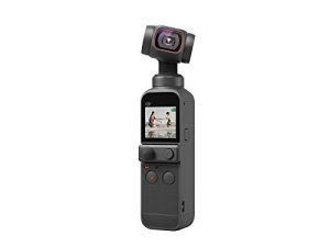 DJI Pocket 2 - مثبت Gimbal محمول باليد مع كاميرا 4K ، 1 / 1.7 "CMOS ، صورة 64 ميجابكسل ، حجم الجيب ، ActiveTrack 3.0 ، Glamour Effects ، YouTube TikTok Video Vlog ، لأجهزة Android و iPhone ، أسود