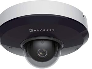 Amcrest ProHD 1080P PTZ Camera Outdoor ، 2MP كاميرا خارجية Vandal Dome IP PoE (زووم بصري 3X) IK08 Vandal-Proof ، IP66 مانعة لتسرب الماء ، رؤية ليلية حتى 49 قدمًا ، مقلاة / إمالة (IP2M-866EW) (أبيض)