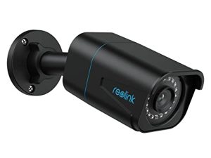 نظام كاميرا مراقبة REOLINK 4K خارجي ، كاميرا مراقبة IP PoE مع 25 إطارًا في الثانية أثناء النهار ، اكتشاف الإنسان / السيارة / الحيوانات الأليفة ، رؤية ليلية 100F IR ، العمل مع المنزل الذكي ، بطاقة SD تصل إلى 256 جيجابايت ، RLC-810A (أسود)