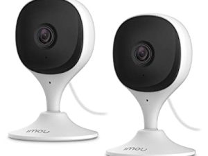 كاميرا Imou Home Security 2 Pack 1080P لمراقبة الطفل مع رؤية ليلية ، صوت ثنائي الاتجاه ، اكتشاف الإنسان ، اكتشاف الصوت ، توصيل كاميرا داخلي بالواي فاي ، كاميرا الكلب مع التطبيق ، 2.4G Wi-Fi فقط ، تعمل مع Alexa
