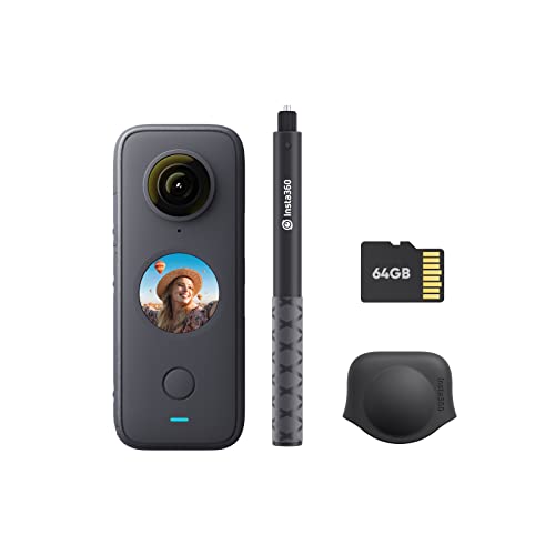 Insta360 ONE X2 360 درجة كاميرا أكشن مقاومة للماء ، 5.7K 360 ، استقرار ، شاشة تعمل باللمس ، تحرير AI ، بث مباشر ، كاميرا ويب ، تحكم صوتي Insta360 ONE X2 360 درجة كاميرا أكشن مقاومة للماء ، 5.7K 360 ، استقرار ، شاشة تعمل باللمس ، تحرير AI ، بث مباشر ، كاميرا ويب ، تحكم صوتي