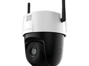 Amcrest 5MP UltraHD Mini AI Outdoor WiFi Camera، Security IP Camera with Two Way Audio، 98ft Full Color Nightvision، Remote view، 5 Megapixel، Wide 106 ° FOV، IP5M-1190W (أبيض)
