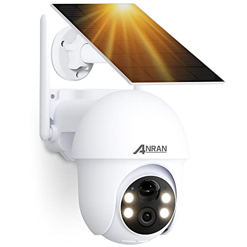 ANRAN Solar Security Camera Outdoor ، كاميرا أمان 5 ميجابكسل خارجية لاسلكية ، كاميرا تعمل بالبطارية 2.4 جيجا واي فاي 360 درجة إمالة عرض 360 درجة ، مع Alexa ، رؤية ليلية ، PIR Human Detection ، 2 Way Talk ، IP65 ، SD / Cloud ANRAN Solar Security Camera Outdoor ، كاميرا أمان 5 ميجابكسل خارجية لاسلكية ، كاميرا تعمل بالبطارية 2.4 جيجا واي فاي 360 درجة إمالة عرض 360 درجة ، مع Alexa ، رؤية ليلية ، PIR Human Detection ، 2 Way Talk ، IP65 ، SD / Cloud