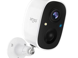 Dzees Security Cameras Wireless Outdoor - Spotlight & Siren ، كاميرات WiFi تعمل بالبطارية 1080P لأمن المنزل ، كشف الحركة بالذكاء الاصطناعي ، رؤية ليلية ملونة ، حديث ثنائي الاتجاه ، مقاوم للماء ، SD / Cloud