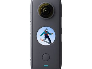 Insta360 ONE X2 360 درجة كاميرا أكشن مقاومة للماء ، 5.7K 360 ، استقرار ، شاشة تعمل باللمس ، تحرير AI ، بث مباشر ، كاميرا ويب ، تحكم صوتي