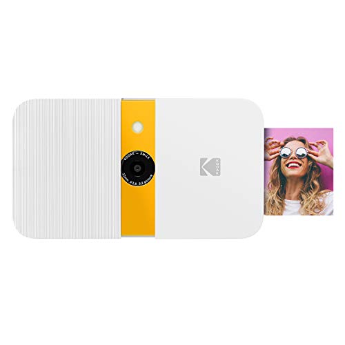 الكاميرا الرقمية للطباعة الفورية KODAK Smile - كاميرا 10 ميجابكسل مفتوحة الشرائح مع طابعة ZINK 2x3 (أبيض / أصفر) الكاميرا الرقمية للطباعة الفورية KODAK Smile - كاميرا 10 ميجابكسل مفتوحة الشرائح مع طابعة ZINK 2x3 (أبيض / أصفر)