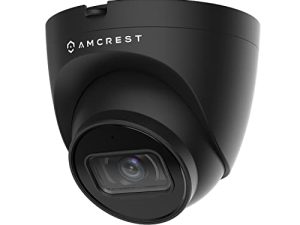 Amcrest 5MP Turret POE Camera، UltraHD Outdoor IP Camera POE with Mic / Audio، 5 Megapixel Security Surve Cameras، 98ft NightVision، 103 ° FOV، IP67، MicroSD (256GB) Black IP5M-T1179EB-28MM