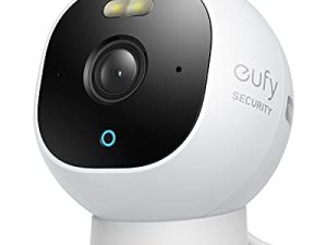 eufy security Solo OutdoorCam C22 ، كاميرا أمان خارجية الكل في واحد بدقة 1080 بكسل ، ضوء كشاف ، رؤية ليلية ملونة ، بدون رسوم شهرية ، كاميرا سلكية ، كاميرا مراقبة خارجية ، IP67 مانعة لتسرب الماء
