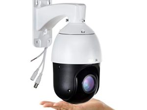 كاميرا SUNBA الخارجية PTZ ، زووم بصري 22X ، كاميرا قبة أمان CCTV تناظرية عالية السرعة 960H ، رؤية ليلية تصل إلى 328 قدمًا مع تحكم RS485 (405-22X)