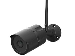 Feit Electric CAM / WM / WiFi 1080p HD Outdoor WiFi Smart Home Security Camera مع رؤية ليلية ، صوت ثنائي الاتجاه ، أسود