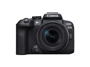 Canon EOS R10 RF-S18-150mm F3.5-6.3 عبارة عن مجموعة عدسات STM ، كاميرا مدونات فيديو بدون مرآة ، 24.2 ميجابكسل ، فيديو 4K ، معالج الصور DIGIC X ، تصوير عالي السرعة ، تتبع الهدف ، مضغوط ، لمنشئي المحتوى