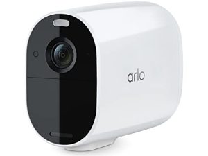 كاميرا Arlo Essential XL Spotlight - أمان لاسلكي ، فيديو بدقة 1080 بكسل ، رؤية ليلية ملونة ، صوت ثنائي الاتجاه ، عمر بطارية لمدة عام ، بدون أسلاك ، مباشر إلى شبكة Wi-Fi لا حاجة إلى محور ، يعمل مع Alexa ، أبيض - VMC2032
