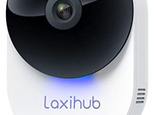 كاميرا LAXIHUB 5 جيجاهرتز واي فاي مراقبة داخلية للأطفال ، كاميرا بيضاء منزلية للحيوانات الأليفة / الكلاب / القطط مع تطبيق ، نطاقات مزدوجة 5 جيجاهرتز / 2.4 جيجاهرتز ، رؤية ليلية بدقة 1080 بكسل ، صوت ثنائي الاتجاه ، منطقة مخصصة لكشف الحركة