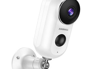 ZUMIMALL 2K Security Camera Outdoor ، كاميرا لاسلكية تعمل بالبطارية FHD مع صفارة الإنذار ، كاميرا مراقبة خارجية وداخلية قابلة لإعادة الشحن لأمن المنزل ، رؤية ليلية ، كشف الحركة ، 2.4G WiFi