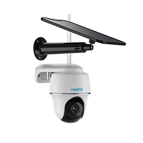 REOLINK Security Camera Wireless Outdoor ، Pan Tilt Solar Powered with 2K Night Vision ، 2.4 / 5 GHz Wi-Fi ، 2-Way Talk ، يعمل مع Alexa / Google Assistant للمراقبة المنزلية ، Argus PT w / Solar Panel REOLINK Security Camera Wireless Outdoor ، Pan Tilt Solar Powered with 2K Night Vision ، 2.4 / 5 GHz Wi-Fi ، 2-Way Talk ، يعمل مع Alexa / Google Assistant للمراقبة المنزلية ، Argus PT w / Solar Panel