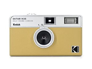 كاميرا KODAK EKTAR H35 فيلم نصف إطار ، 35 مم ، قابلة لإعادة الاستخدام ، خالية من التركيز ، خفيفة الوزن ، سهلة الاستخدام (رمال) (لا يتم تضمين الفيلم وبطارية AAA)