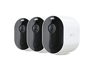 Arlo Pro 4 Spotlight Camera - 3 Pack - Wireless Security ، 2K Video & HDR ، Color Night Vision ، 2 Way Audio ، Direct to WiFi No Hub Needed ، VMC4350P - أبيض (متجدد)