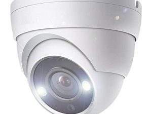 2MP HD Dome TVI CCTV Surveillance Security Coax Camera مع أضواء LED بيضاء مرئية ، رؤية ليلية ملونة كاملة 24/7 ، تدعم DVR التناظري TVI CVI AHD DVR ، زاوية عريضة 2.8 مم ، رؤية ليلية 65 قدمًا ، خارجية