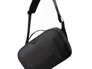 حقيبة كاميرا BAGSMART ، حقيبة كاميرا DSLR ، حقيبة كاميرا كروسبودي مقاومة للماء مع حزام كتف مبطن ، حقيبة كتف مضادة للسرقة للكاميرا ، أسود