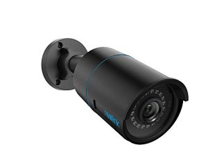 REOLINK Security IP Camera Outdoor ، كاميرا PoE خارجية 5 ميجابيكسل للمراقبة المنزلية ، اكتشاف الإنسان / السيارة ، رؤية ليلية بالأشعة تحت الحمراء 100 قدم ، العمل مع المنزل الذكي ، بطاقة Micro SD تصل إلى 256 جيجابايت ، RLC-510A (أسود)