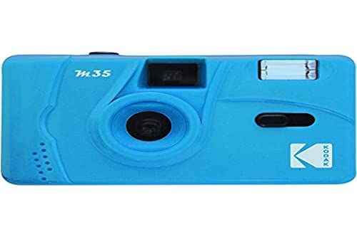 كاميرا فيلم Kodak M35 35mm - خالية من التركيز ، قابلة لإعادة الاستخدام ، فلاش مدمج ، سهلة الاستخدام (أزرق سيرولين) كاميرا فيلم Kodak M35 35mm - خالية من التركيز ، قابلة لإعادة الاستخدام ، فلاش مدمج ، سهلة الاستخدام (أزرق سيرولين)