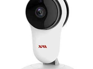 كاميرا المنزل الذكي XM ، كاميرا مراقبة داخلية لاسلكية IP بدقة 1080 بكسل مع خاصية اكتشاف الإنسان بالذكاء الاصطناعي ، رؤية ليلية ، صوت ثنائي الاتجاه ، جهاز مراقبة الطفل واي فاي 2.4 جيجا هرتز للمربية / المنزل / المكتب بنظام iOS / Android