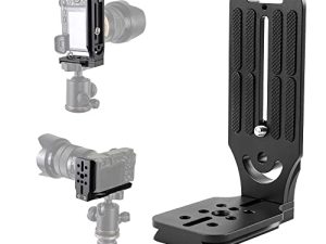 DSLR Camera L Bracket Quick Release Plate Vertical Horizontal Switching Tripod Quick Release Panel متوافق مع Canon Nikon Sony DJI Osmo Ronin Zhiyun Stabilizer Tripod Monopod