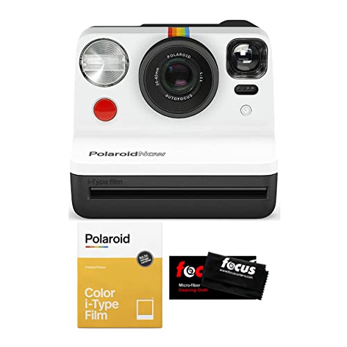 كاميرا Polaroid Originals Now i-Type Instant Film Camera (أبيض وأسود) مع حزمة قماش تنظيف فورية ملونة وألياف دقيقة (3 عناصر) كاميرا Polaroid Originals Now i-Type Instant Film Camera (أبيض وأسود) مع حزمة قماش تنظيف فورية ملونة وألياف دقيقة (3 عناصر)