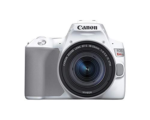 كاميرا كانون EOS REBEL SL3 الرقمية ذات العدسة الأحادية العاكسة مع مجموعة عدسات EF-S 18-55mm ، وواي فاي مدمج ، و Dual Pixel CMOS AF وشاشة تعمل باللمس متغيرة الزاوية مقاس 3.0 بوصة ، أبيض كاميرا كانون EOS REBEL SL3 الرقمية ذات العدسة الأحادية العاكسة مع مجموعة عدسات EF-S 18-55mm ، وواي فاي مدمج ، و Dual Pixel CMOS AF وشاشة تعمل باللمس متغيرة الزاوية مقاس 3.0 بوصة ، أبيض