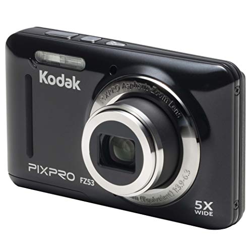 كاميرا كوداك PIXPRO Friendly Zoom FZ53-BK الرقمية بدقة 16 ميجابكسل مع زووم بصري 5X وشاشة إل سي دي 2.7 بوصة (أسود) كاميرا كوداك PIXPRO Friendly Zoom FZ53-BK الرقمية بدقة 16 ميجابكسل مع زووم بصري 5X وشاشة إل سي دي 2.7 بوصة (أسود)