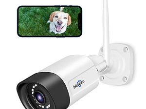Hiseeu 2K Outdoor Security Camera Bullet، 2-Way Audio، 3MP Surveillance IP Cameras، IP66 Waterproof، Remote View، Motion Detection، Night Vision، SD Storage، Wireless Systems متوافقة ...