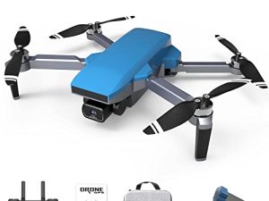 طائرة بدون طيار بمحرك بدون فرش من TizzyToy ، طائرة بدون طيار GPS قابلة للطي مع كاميرات PTZ المزدوجة بدقة 4K ، طائرة بدون طيار مع متابعة رئيسية ، التحكم في الإيماءات ووضع متابعة GPS ، مفتاح إقلاع / إرجاع واحد ، بطاريتان لرحلة لمدة 60 دقيقة