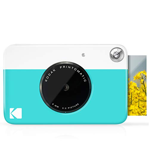 كاميرا طباعة فورية رقمية KODAK مطبوعة بألوان كاملة على ورق صور بخلفية لاصقة من ZINK مقاس 2x3 بوصة (أزرق) اطبع الذكريات على الفور كاميرا طباعة فورية رقمية KODAK مطبوعة بألوان كاملة على ورق صور بخلفية لاصقة من ZINK مقاس 2x3 بوصة (أزرق) اطبع الذكريات على الفور