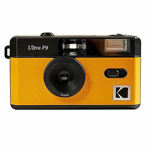 كاميرا فيلم Kodak Ultra F9 ، أسود × أصفر كاميرا فيلم Kodak Ultra F9 ، أسود × أصفر