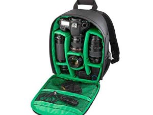 حقيبة ظهر لكاميرا WINVIN مضادة للماء SLR / DSLR حقيبة كتف للسفر لكاميرا Canon Nikon Sony Digital Lens (أخضر)