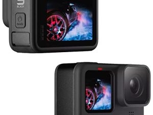 GoPro HERO9 Black - عبوة التجارة الإلكترونية - كاميرا حركة مقاومة للماء مع شاشة LCD أمامية وشاشات خلفية تعمل باللمس ، فيديو 5K Ultra HD ، صور 20 ميجابكسل ، بث مباشر 1080 بكسل ، كاميرا ويب ، استقرار