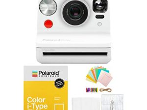 كاميرا بولارويد الأصلية الآن Viewfinder i-Type Instant Camera (أبيض) مع مجموعة أفلام i-Type وحزمة الملحقات (3 عناصر)