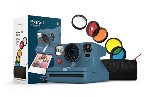 Polaroid Now + Blue Grey (9063) - كاميرا فيلم فورية متصلة بالبلوتوث من النوع I مع مجموعة فلتر عدسة إضافية Polaroid Now + Blue Grey (9063) - كاميرا فيلم فورية متصلة بالبلوتوث من النوع I مع مجموعة فلتر عدسة إضافية