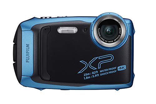 فوجي فيلم فاين بيكس XP140 كاميرا رقمية مقاومة للماء مع بطاقة SD سعة 16 جيجابايت - أزرق سماوي فوجي فيلم فاين بيكس XP140 كاميرا رقمية مقاومة للماء مع بطاقة SD سعة 16 جيجابايت - أزرق سماوي