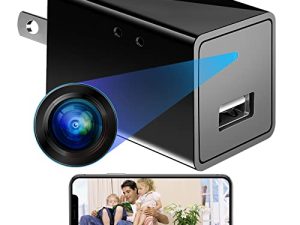 BSVI 1080P واي فاي كاميرا تجسس خفية شاحن USB لاسلكي صغير مربية كاميرا مراقبة أمن الوطن كاميرا مراقبة صغيرة عالية الدقة مع جهاز تحكم عن بعد لكشف الحركة