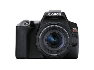 كاميرا كانون EOS REBEL SL3 الرقمية ذات العدسة الأحادية العاكسة مع مجموعة عدسات EF-S 18-55mm ، وواي فاي مدمج ، و Dual Pixel CMOS AF وشاشة تعمل باللمس متغيرة الزاوية مقاس 3.0 بوصة ، أسود
