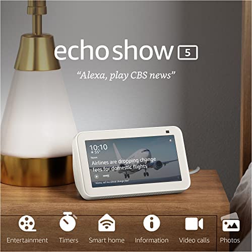 إيكو شو 5 (الجيل الثاني ، إصدار 2021) | شاشة ذكية مع Alexa وكاميرا 2 MP | جلاسير وايت إيكو شو 5 (الجيل الثاني ، إصدار 2021) | شاشة ذكية مع Alexa وكاميرا 2 MP | جلاسير وايت
