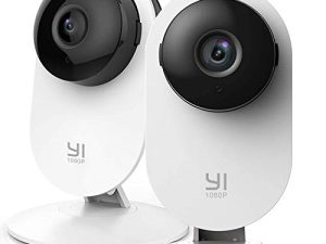 YI 2PC Security Home Camera Baby Monitor ، 1080p 2.4G WiFi ذكي داخلي مربية IP Cam مع رؤية ليلية ، صوت ثنائي الاتجاه ، اكتشاف الإنسان AI في تطبيق الهاتف ، Pet Cat Dog Cam ، العمل مع Alexa و Google
