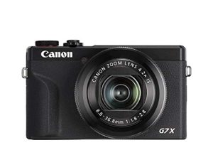 كاميرا Canon PowerShot G7X Mark III الرقمية 4K Vlogging ، دعم عمودي 4K للفيديو مع Wi-Fi و NFC وشاشة 3.0 بوصة تعمل باللمس قابلة للإمالة ، أسود