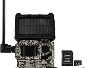 كاميرا SPYPOINT Link-Micro-S-LTE تعمل بالطاقة الشمسية الخلوية مع بطارية LIT-10 وبطاقة Micro SD بسعة 32 جيجابايت (Link-Micro-S-LTE)