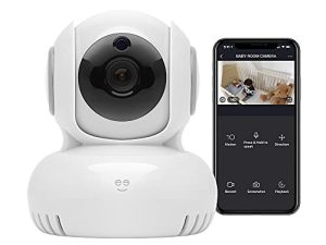 كاميرا مراقبة داخلية لاسلكية Geeni Sentinel 1080p مع تنبيهات التتبع التلقائي ، ومناطق الحركة ، والتحريك / الإمالة / التكبير ، والتحدث في اتجاهين ، والرؤية الليلية ، ومتوافقة مع Alexa و Google Home ، (أبيض)