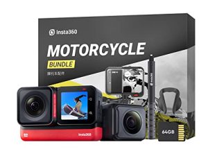 Insta360 ONE RS Twin Edition - كاميرا أكشن مقاومة للماء بدقة 4K بمعدل 60 إطارًا في الثانية وكاميرا 5.7K 360 مع عدسات قابلة للتبديل ، وتثبيت ، وصورة بدقة 48 ميجابكسل ، وميزة HDR النشطة ، وتحرير الذكاء الاصطناعي