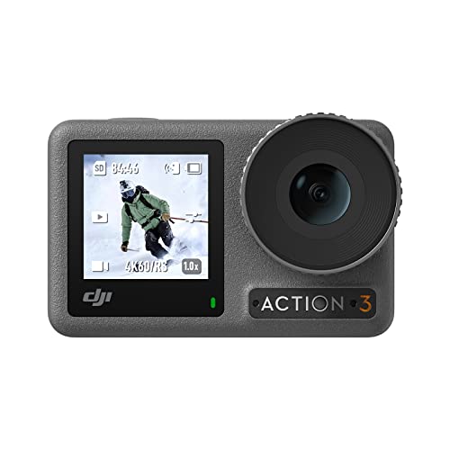 DJI Osmo Action 3 Standard Combo ، كاميرا حركة خارجية مع 4K HDR و Super-Wide FOV ، عمق ألوان 10 بت ، HorizonSteady ، مقاوم للماء ، مقاوم للبرودة وطويل الأمد ، كاميرا Vlog لـ YouTube DJI Osmo Action 3 Standard Combo ، كاميرا حركة خارجية مع 4K HDR و Super-Wide FOV ، عمق ألوان 10 بت ، HorizonSteady ، مقاوم للماء ، مقاوم للبرودة وطويل الأمد ، كاميرا Vlog لـ YouTube